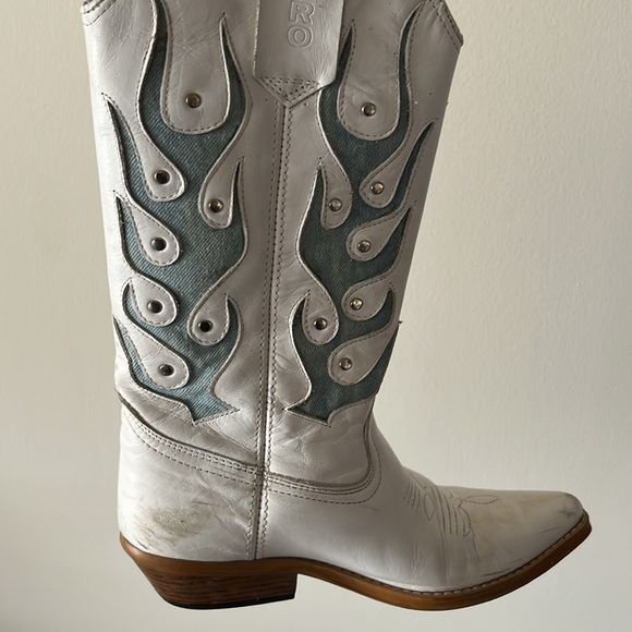 Vintage Cowboy Boots-1980’s flame - Picture 11 of 13